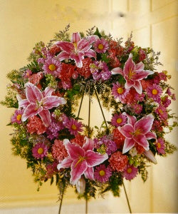 Pink Mixed wreath 7AMW